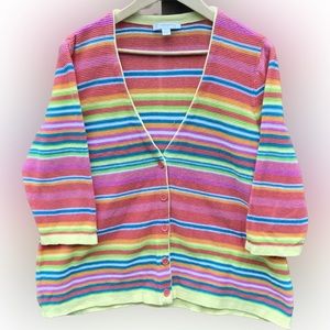 Colorful Striped Cardigan